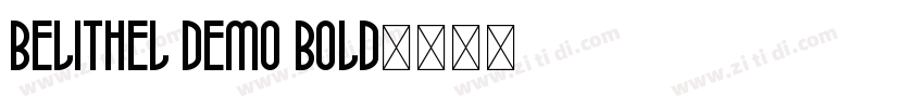 Belithel Demo Bold字体转换